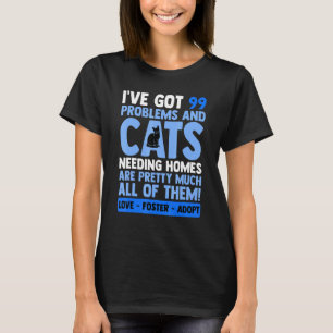 T-shirt Amour Foster Adopter Chat Adoption Animal Rescue C