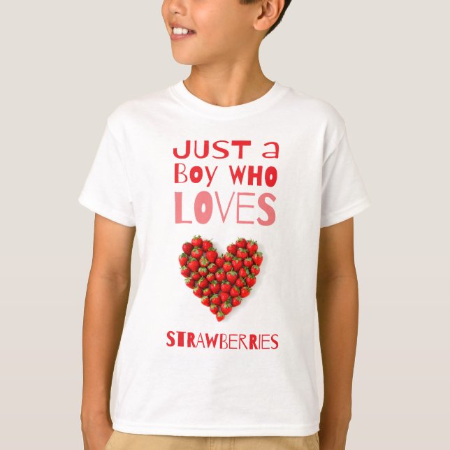 T-shirt Amour fraise (Devant)