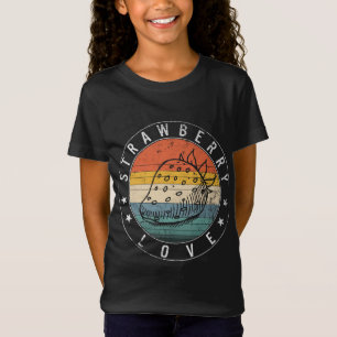 T-Shirt Amour fraise fraise Amour coeur fraise Frui souria