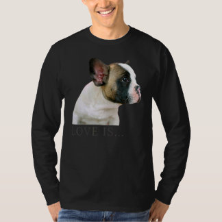 T-shirt Amour French Bulldog Frenchie Maman Papa Chien Chi