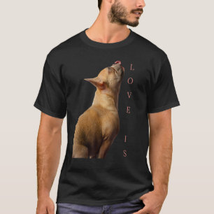 T-shirt Amour French Bulldog Frenchie Maman Papa Chien Chi