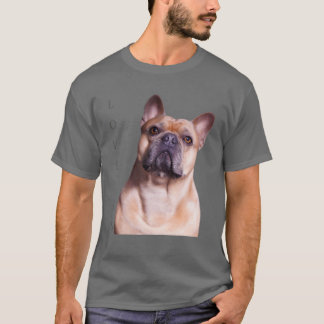 T-shirt Amour French Bulldog Frenchie Maman Papa Chien Chi