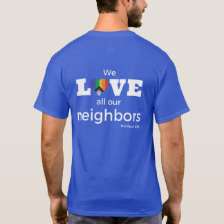 T-shirt Amour frontal clair Nos voisins v2