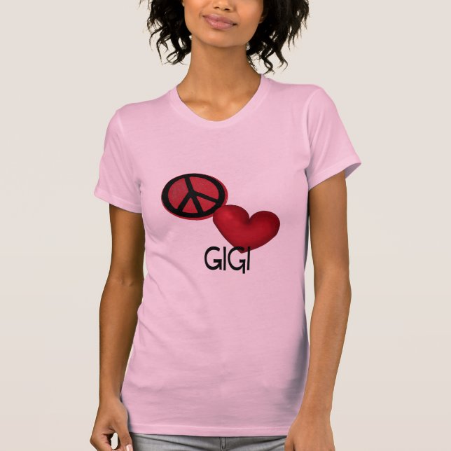 T-shirt Amour Gigi de paix (Devant)
