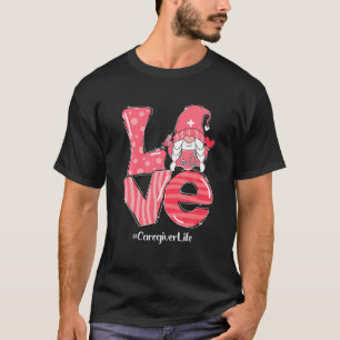 T-shirt Amour Gnome Aide à la carrière Vie Funny Valentine