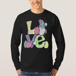 T-shirt Amour Gnome Bunny Pastel Printemps Chasse Oeufs Ra