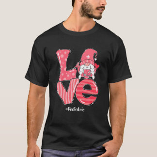 T-shirt Amour Gnome Infirmière pédiatrique Funny Valentine