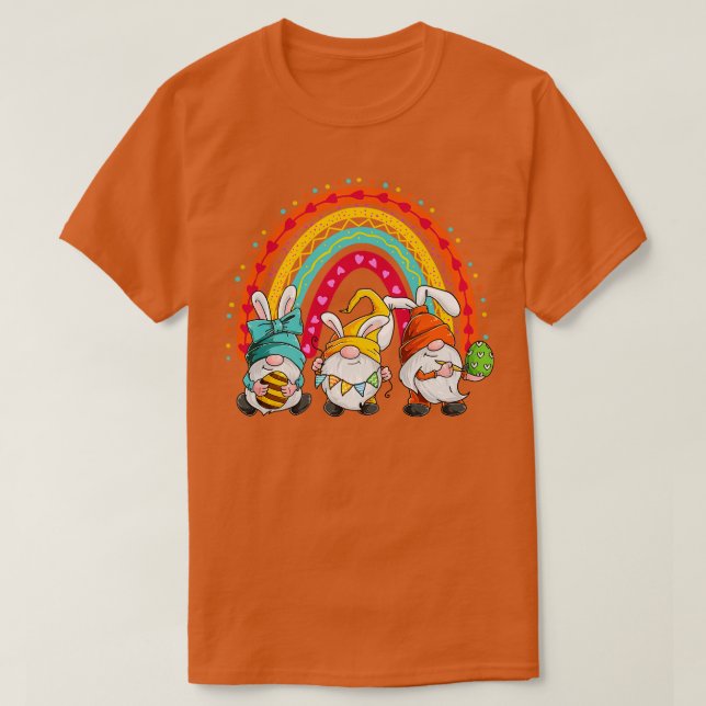 T-shirt Amour Gnomes Bunny Hairband Pâques Jour Idée cadea (Design devant)
