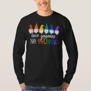 T-shirt Amour Gnomes Pas De Frontières Lgbt Fierté