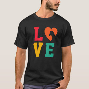 T-shirt Amour Graphique Amoureux Cheval Cavalier Équestre