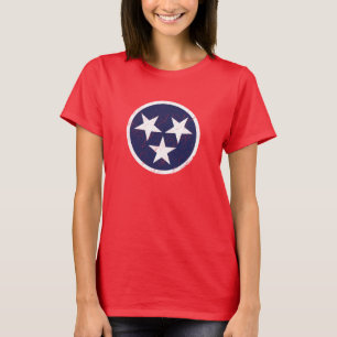 T-shirt Amour grunge de Nashville de drapeau d'état du