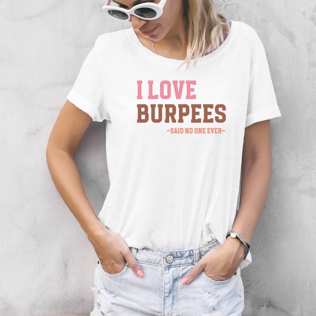 T-shirt Amour Gymnase Amour Burpees Dit Humour (Créateur téléchargé)
