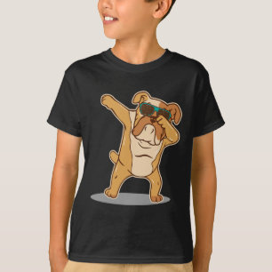 T-shirt Amour I Dabbing English Buldog
