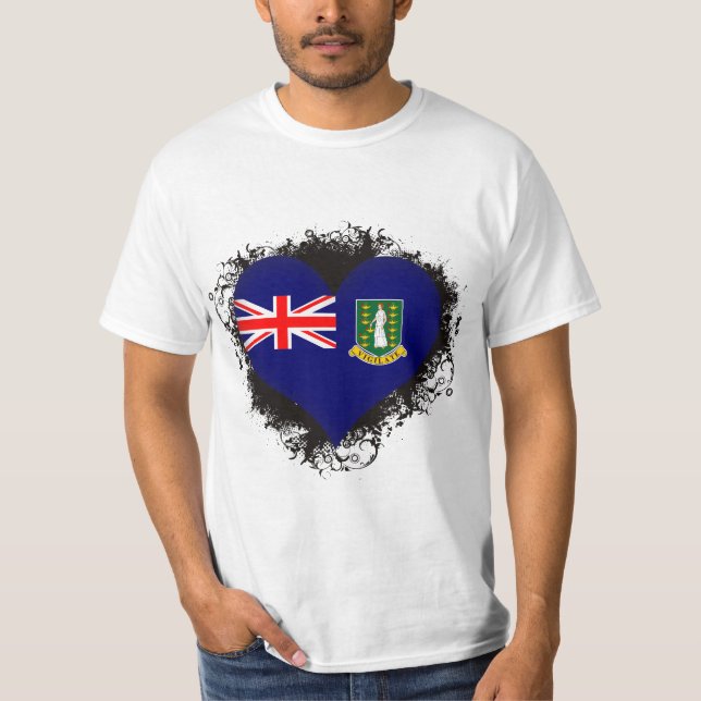 T-shirt Amour Îles Vierges britanniques du cru I (Devant)
