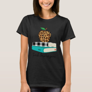 T-shirt Amour Inspirer Empreinte de léopard Apple Enseigna