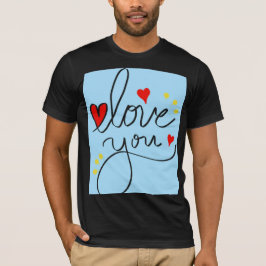 T-shirt Amour intemporel : Tee d'impression élégante et cl