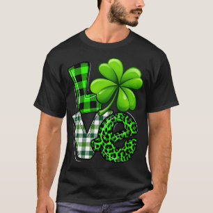 T-shirt Amour Jour de la Saint Patrick jumeler Shamrock de