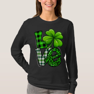 T-shirt Amour Jour de la Saint Patrick jumeler Shamrock de