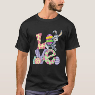 T-shirt Amour Lapin Lapin Pastel Printemps Chasse Oeufs Ra