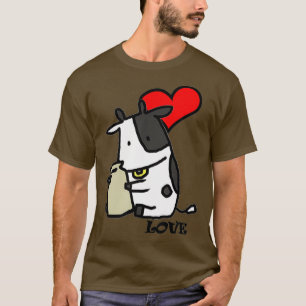 T-shirt Amour L'élevage de vaches laitières