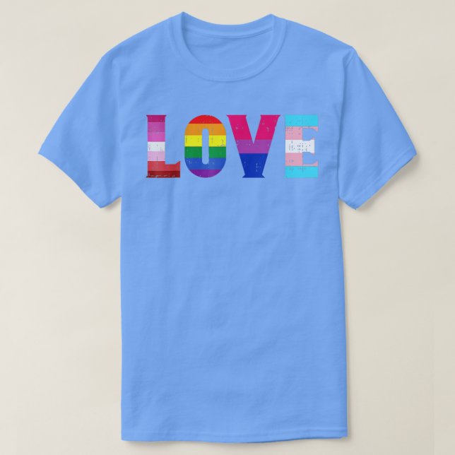 T-shirt Amour LGBT Pride Ally Lesbian Gay Bisexual Transge (Design devant)
