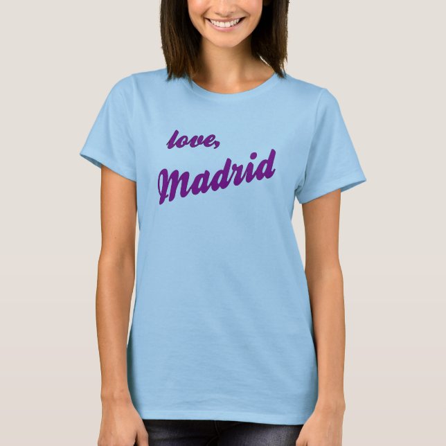 T-shirt Amour, Madrid - strappy bleu (Devant)