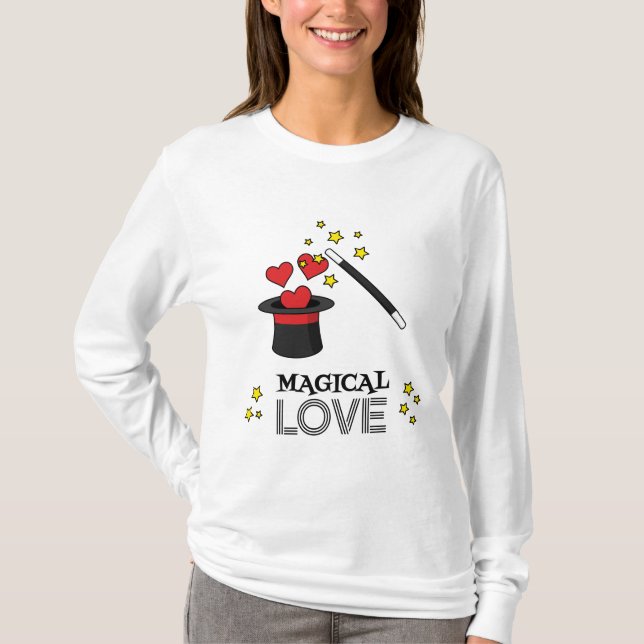 T-shirt Amour magique - Noir (Devant)
