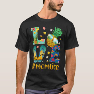 T-shirt Amour Maman Vie Flip Flops Lunettes de soleil Anan