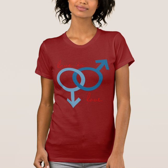 T-shirt Amour même sexe (mâle) (Devant)