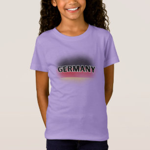T-Shirt Amour moderne Allemagne Drapeau Europe Souvenir