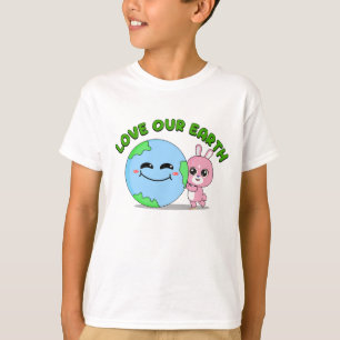 T-shirt Amour Notre Terre : Animal Frienz pour les enfants