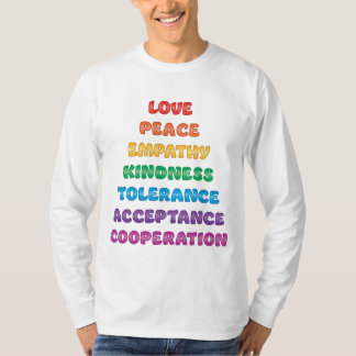 T-shirt Amour, Paix, Empathie...