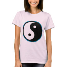 Amour, Paix et Tie Dye Yin Yang Top