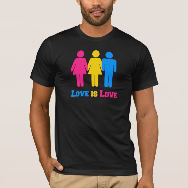 T-shirt Amour Pansexual (Devant)