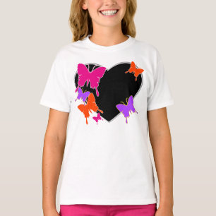 T-shirt Amour papillon