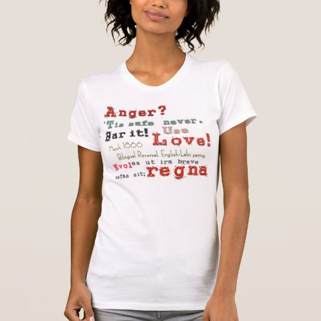 T-shirt Amour ! Pas irritez votre arme secrète (Devant)