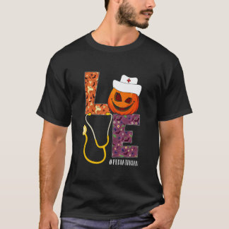 T-shirt Amour Pédiatre Infirmière Vie Infirmière Halloween