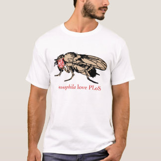 T-shirt Amour PLoS de drosophile