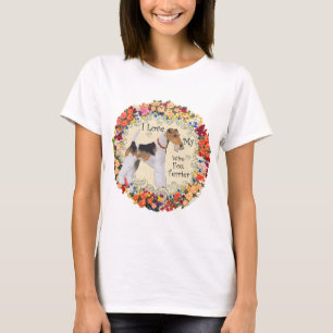 T-shirt Amour pour le Fox-Terrier à poil dur
