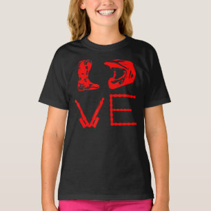 T-shirt Amour Pour Le Vélo Dirt Drôle Cadeau Pour Les Vélo