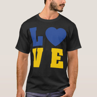 T-shirt Amour pour les amis de l'Ukraine
