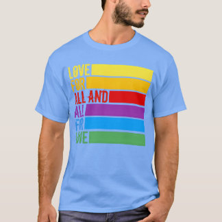 T-shirt Amour pour tous et tous pour l'amour garçon