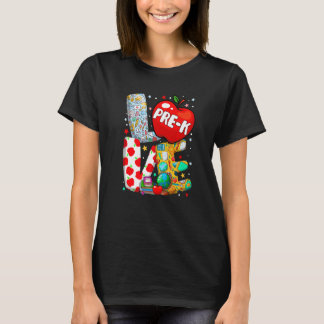 T-shirt Amour Pré K Retour À L'École Premier Jour De L'Éco