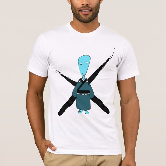 T-shirt Amour-propre dans un Hakama (Devant)