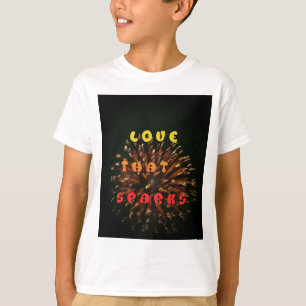 T-shirt Amour qui éveille le design artistique Abstrait Im
