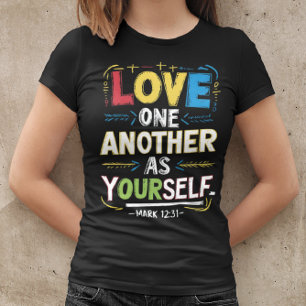 T-shirt Amour radiant : Embrassez les autres comme vous ch