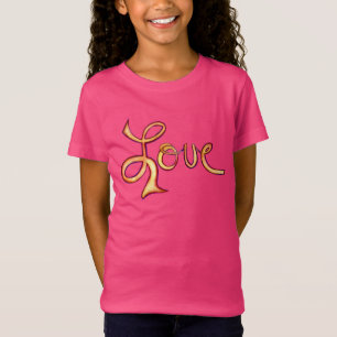 T-Shirt Amour rose glamour Tee - shirts d'Art Inspirationn