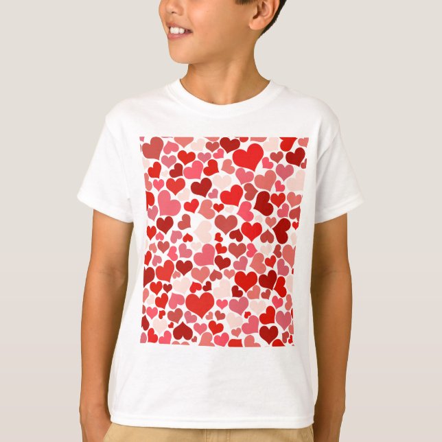 T-shirt Amour, Saint-Valentin, Jour, Coeur, Femmes, Rose,  (Devant)