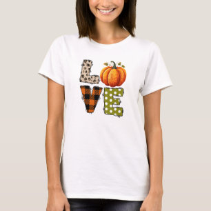 T-shirt AMOUR - saison Citrouille et automne