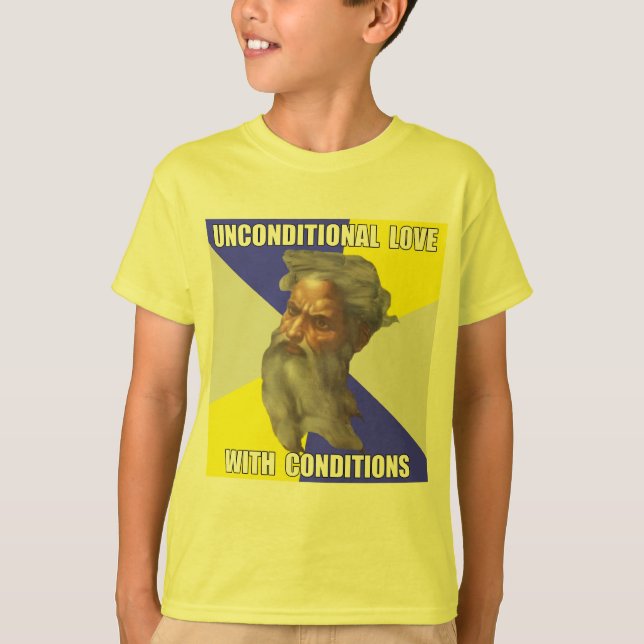 T-shirt Amour sans conditions de Dieu de Troll (Devant)